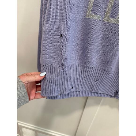 Golden Goose Do What You Love Cotton Crewneck Distressed Sweater Size XS - Picture 6 of 10